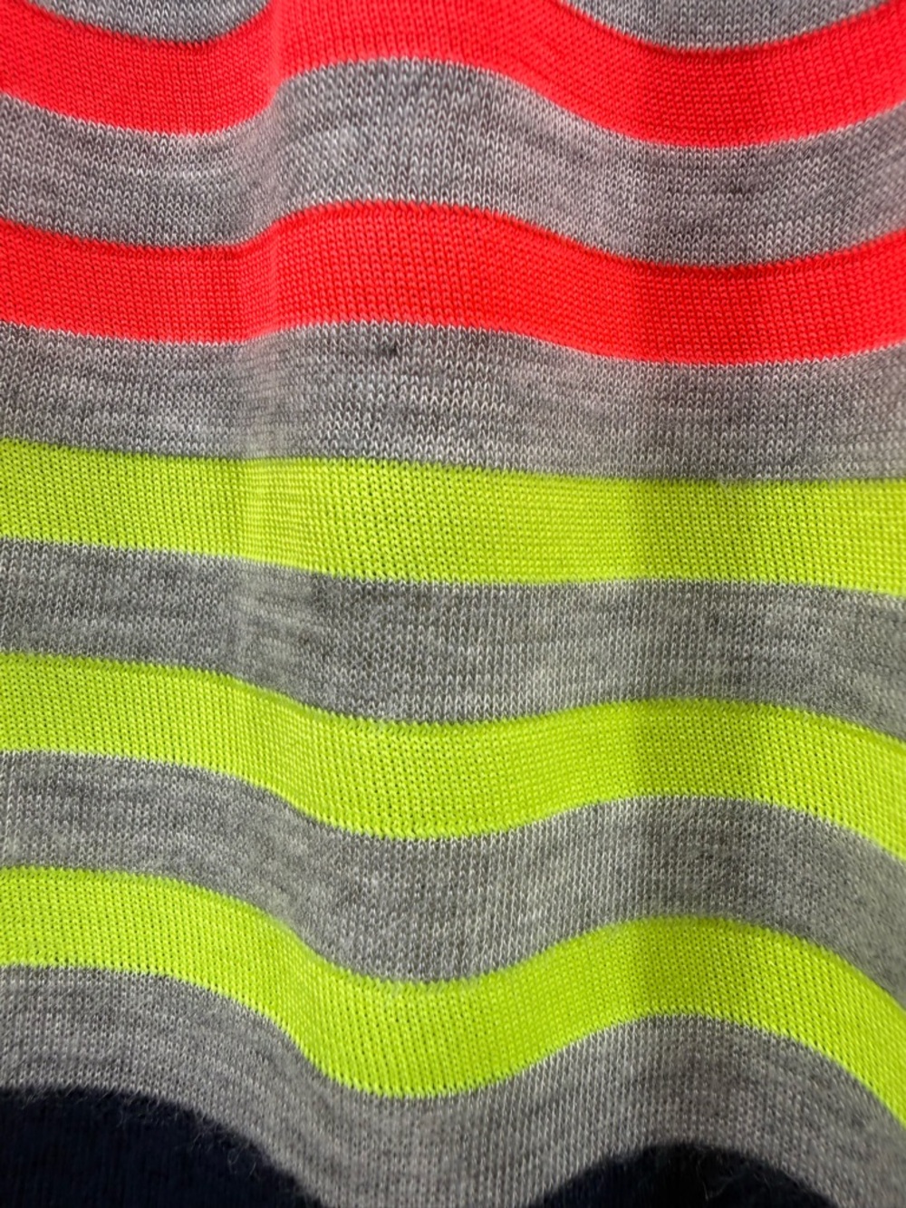 Marc by Marc Jacob’s lightweight neon stripe knit maxi skirt shaped hem size S - Picture 5 of 11